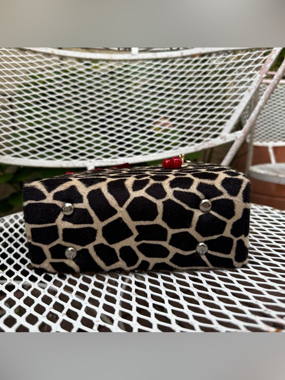 Vintage Kate Spade Mini Giraffe Print Bag - Picture 3 of 8